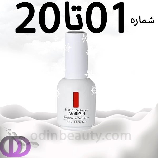 لاک ژل مولتی ژل شماره 1تا20 MULTIGEL