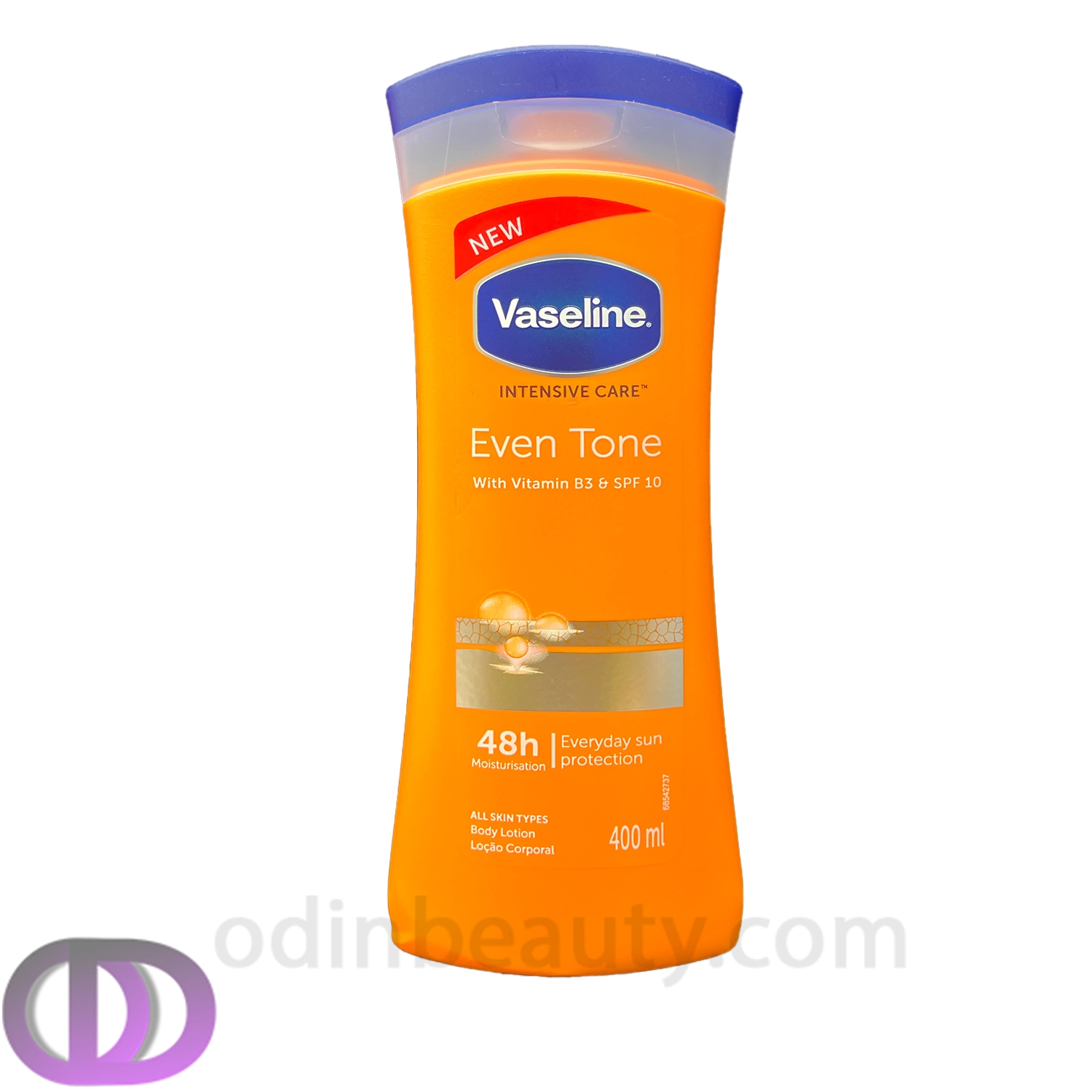 لوسیون بدن وازلین نارنجی EVEN TONE SPF10 ( حاوی ویتامین B3 و SPF10 )