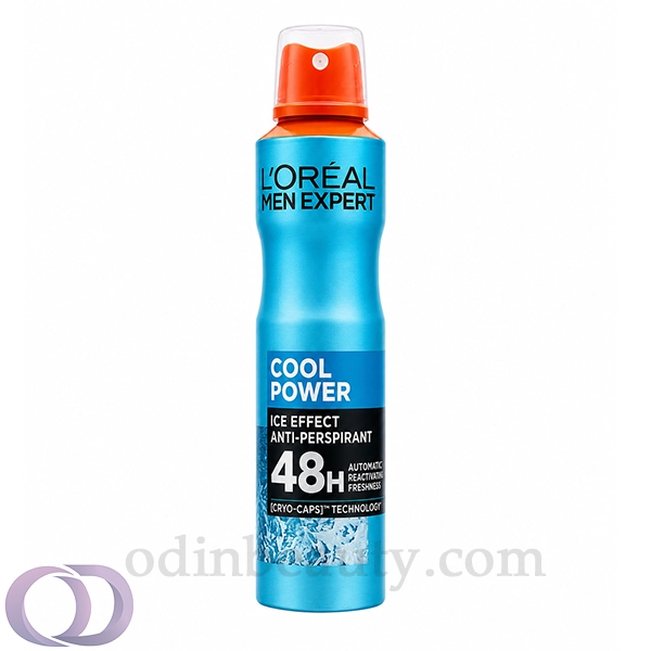 اسپری ضدتعریق مردانه لورآل LOREAL مدل Expert Cool Power Ice Effect حجم 250 میلی‌لیتر