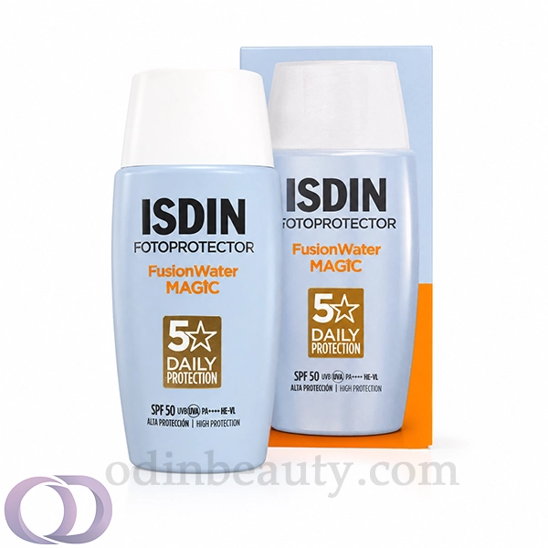 ضد آفتاب ایزدین ISDIN فیوژن واتر مجیک بی رنگ SPF50
