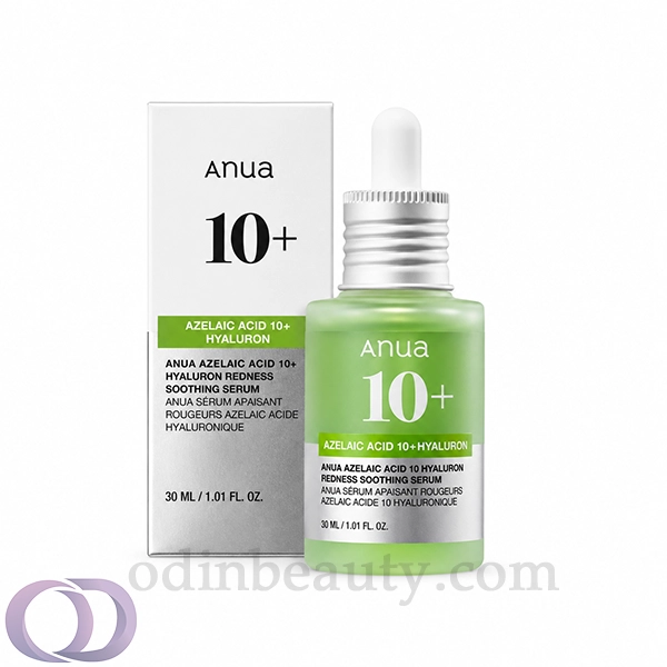 سرم آنوا Anua آزالائیک اسید 10% + هیالورونیک اسید تسکین دهنده جای لک و جوش