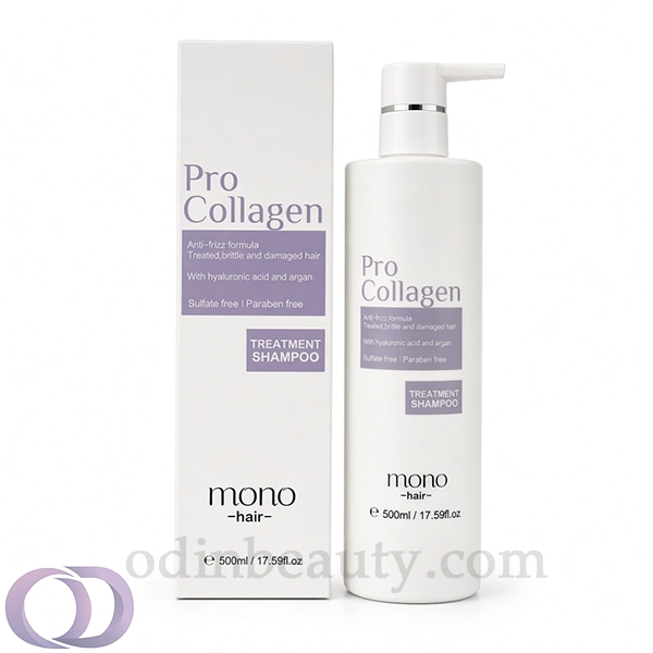 شامپو مونو هیر مخصوص موهای آسیب‌دیده، شکننده و وزدار پرو کلاژن Pro Collagen حجم 500 میل
